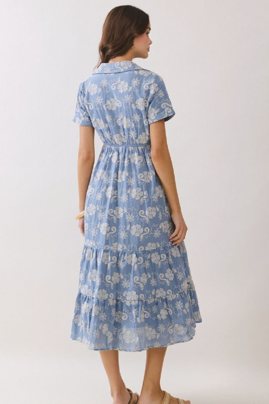 Embroidery Midi Dress