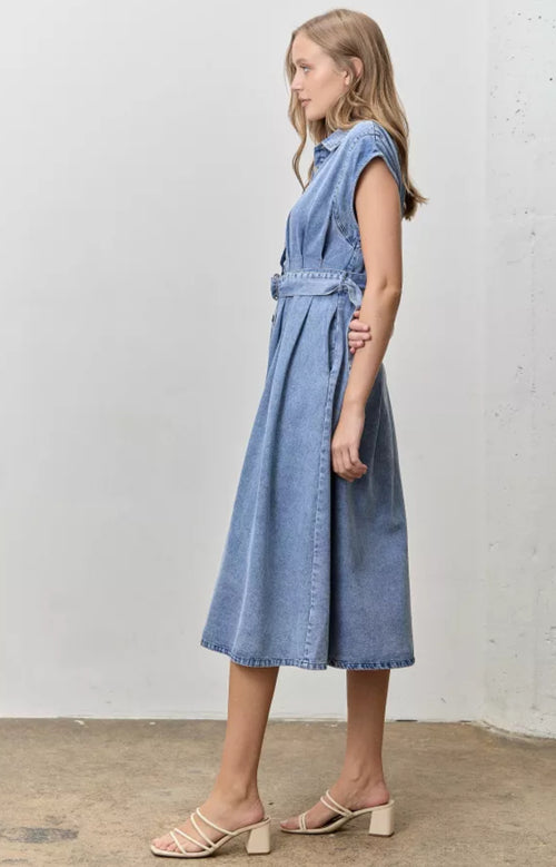 ( PRE-ORDER) Denim Midi Dress