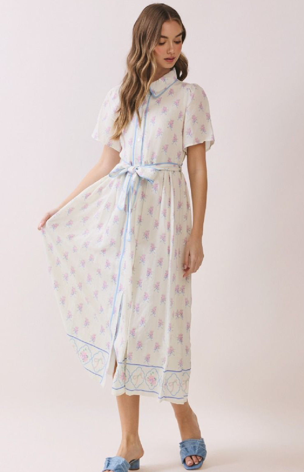 PRE-ORDER Floral Print Midi Dress
