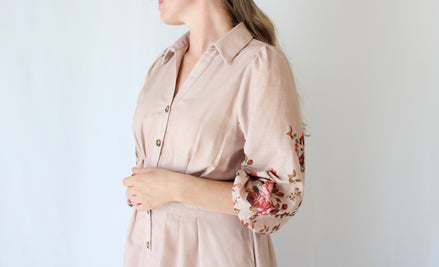 Adeline Floral Button Down Dress
