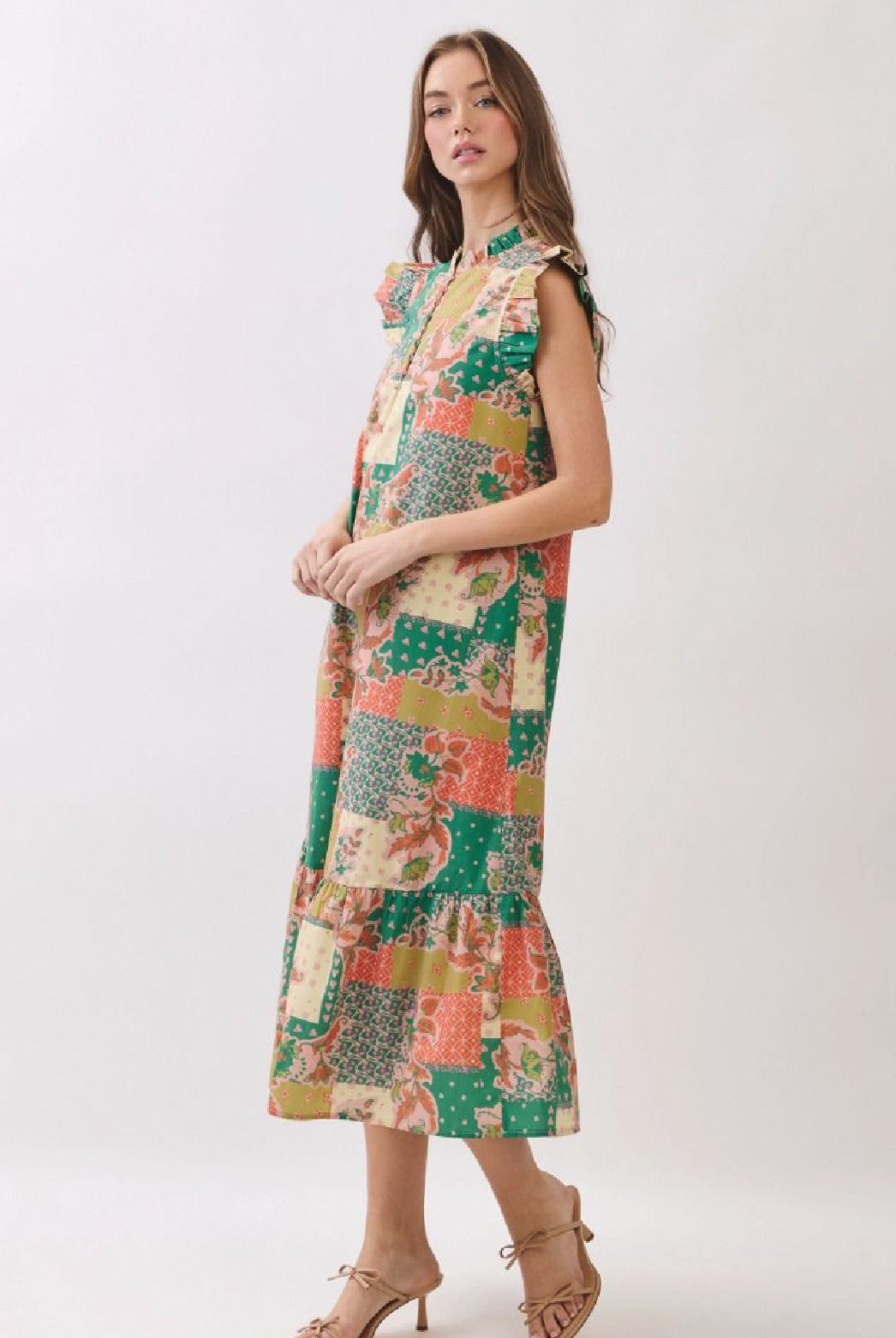 PRE-ORDER Printed Midi Dress