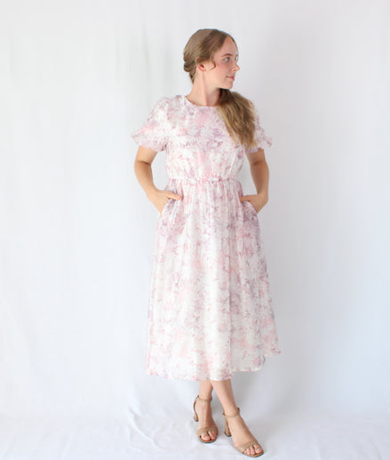 Audrey Floral Midi Dress