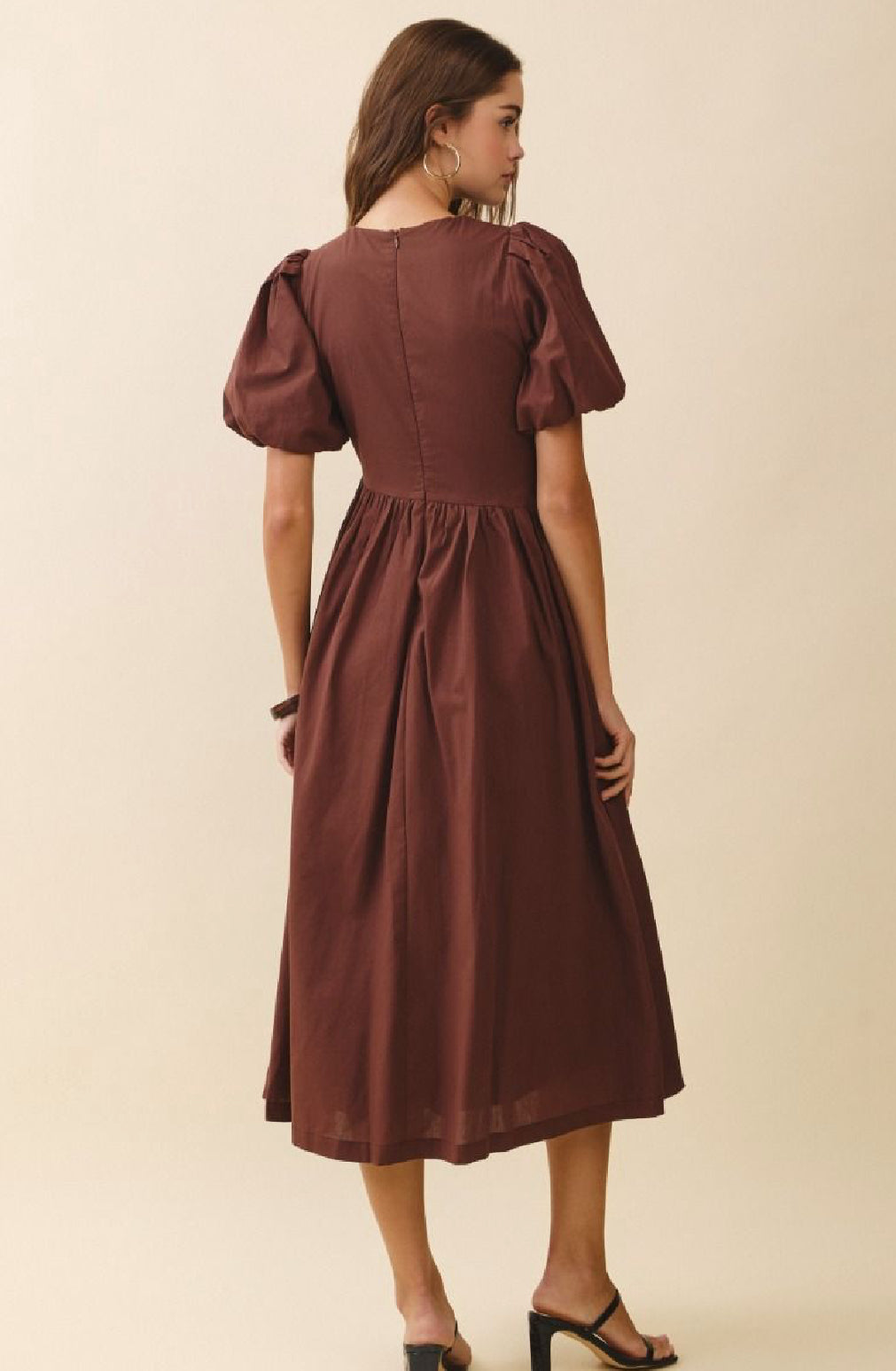 PRE-ORDER Cotton Button-Down Midi Dress