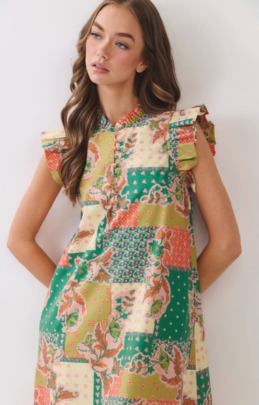 PRE-ORDER Printed Midi Dress