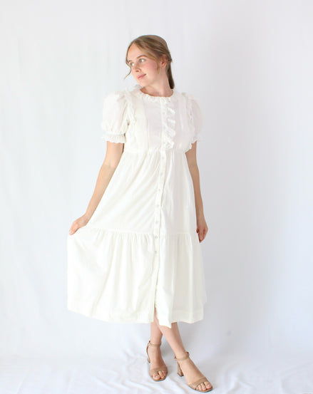 Evelyn Ruffle Midi Dress