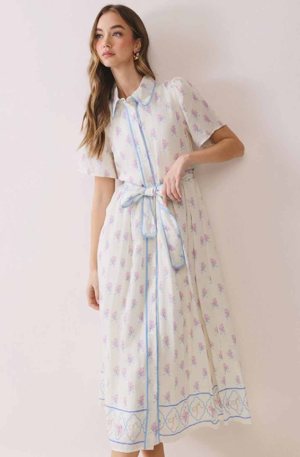 PRE-ORDER Floral Print Midi Dress
