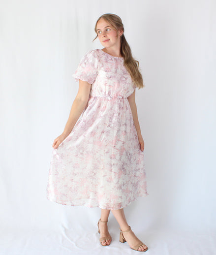 Audrey Floral Midi Dress