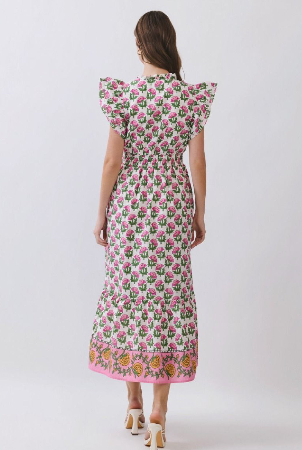 PRE-ORDER Printed Short Sleeve Dress