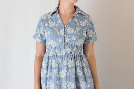 Selah Embroidery Midi Dress