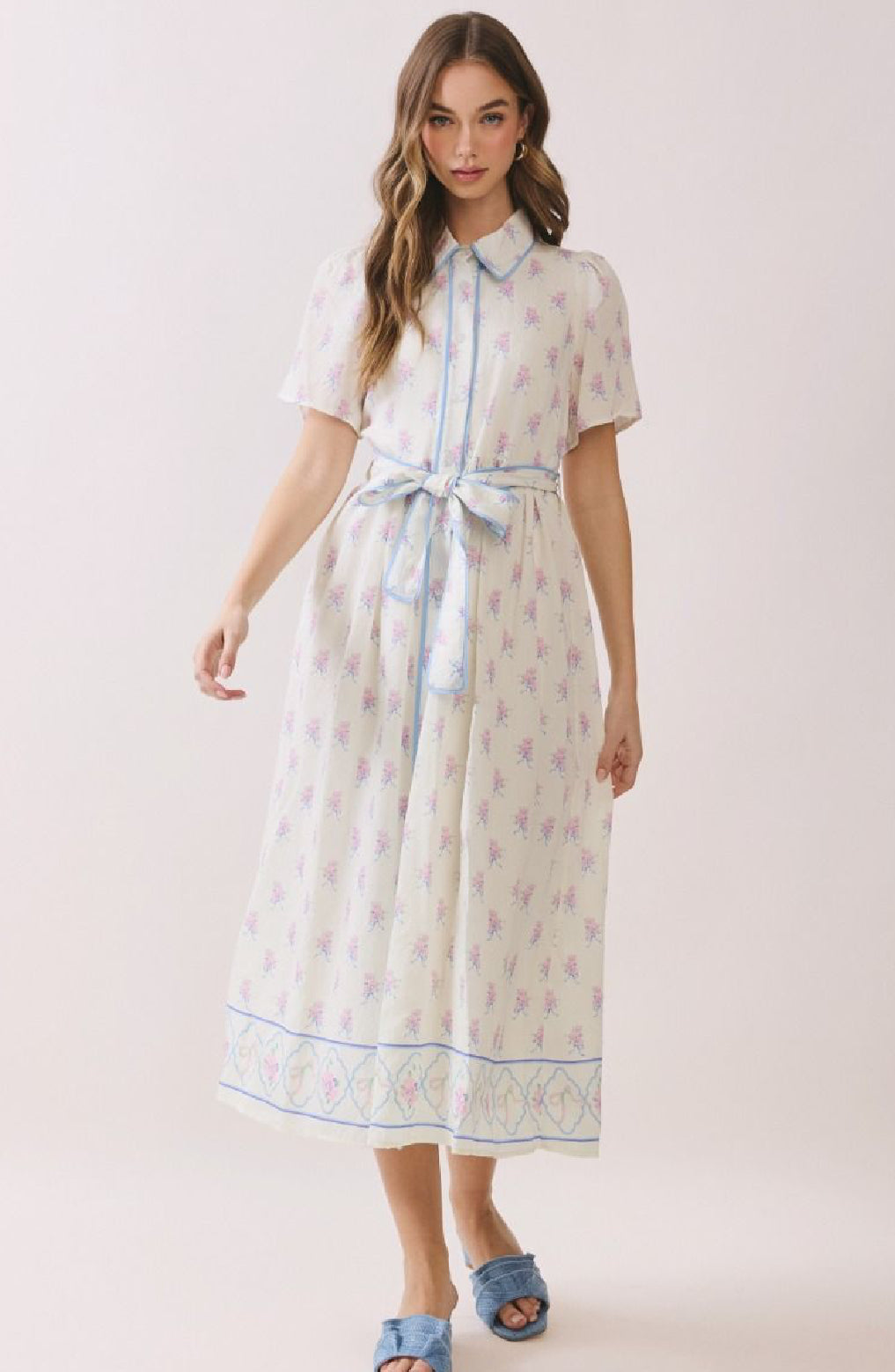PRE-ORDER Floral Print Midi Dress